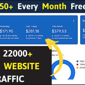 Get daily 22000 website traffic 2022 without SEO