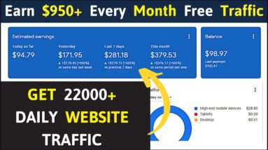 Get daily 22000 website traffic 2022 without SEO