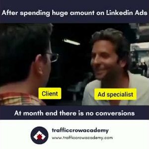After spending huge amount on Linkedin Ads 🔥 At month end there is no conversions 🔥😅 Just for Fun